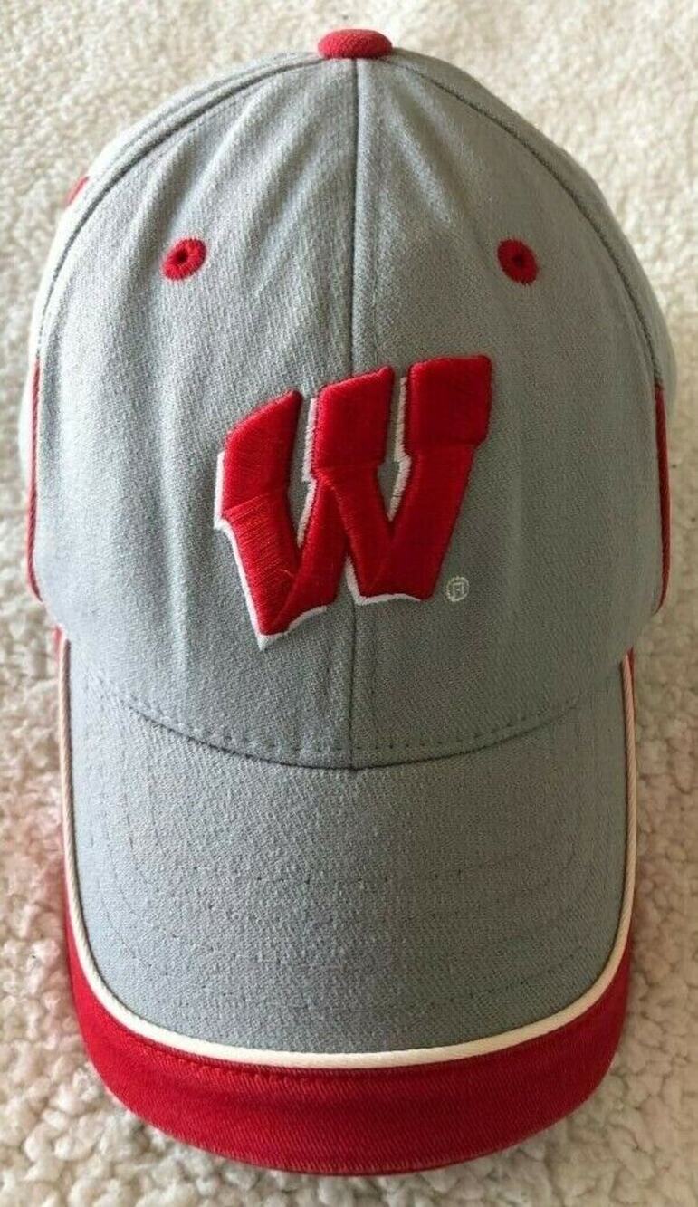 Wisconsin Badgers Stretch Fit Cap Hat Officially Licensed Collegiate Products
